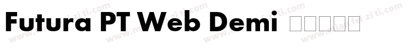 Futura PT Web Demi字体转换